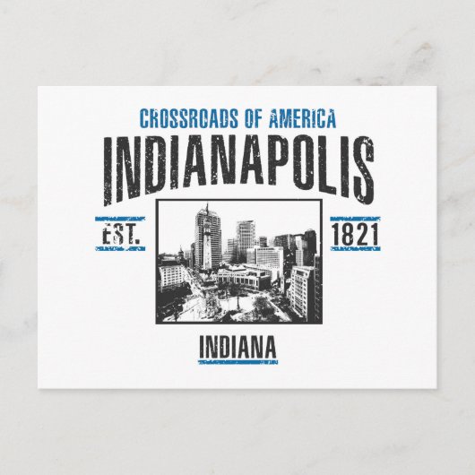 Indianapolis Briefkaart (Voorkant)