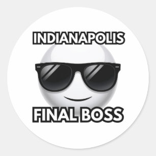 Indianapolis Eindbaas Cool Emoji Sticker