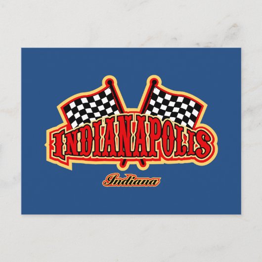 Indianapolis Flagged Briefkaart (Voorkant)