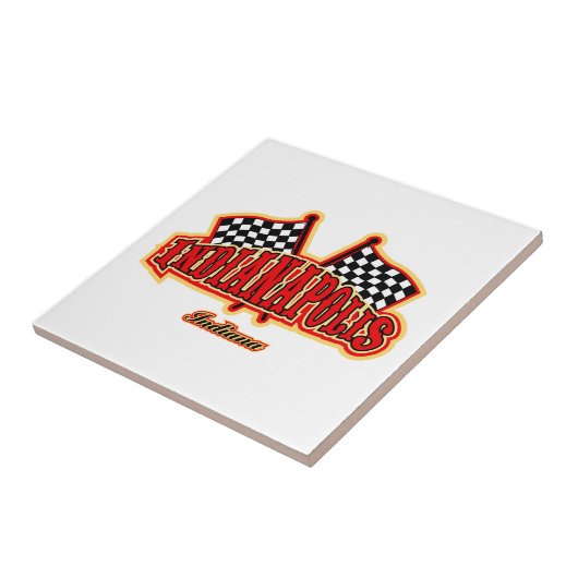 Indianapolis Flagged Tegeltje (Zijkant)