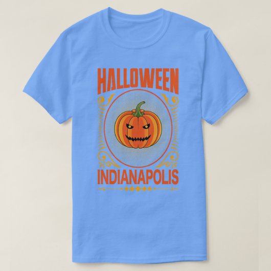 Indianapolis Halloween Vintage T-shirt (Design voorkant)