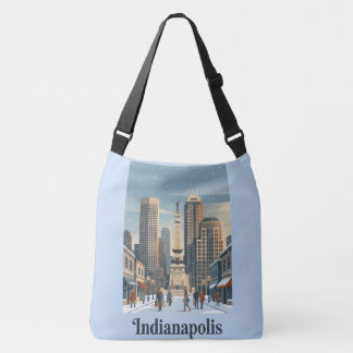 Indianapolis in de winter crossbody tas