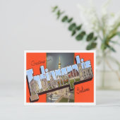Indianapolis, Indiana  Big Letters Briefkaart (Staand voorkant)