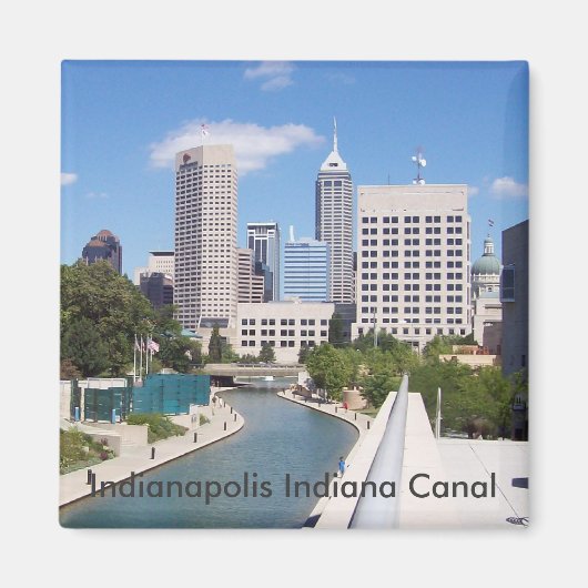 Indianapolis Indiana Canal Magneet (Voorkant)