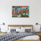 Indianapolis, Indiana (Capital Building) Canvas Afdruk (Insitu (Slaapkamer))