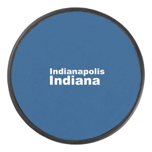 Indianapolis, Indiana Hockey Puck (Voorkant)