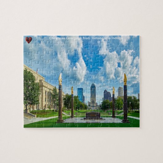 Indianapolis Indiana Jigzaag Puzzle Legpuzzel (Horizontaal)