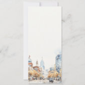 Indianapolis, Indiana Landscape Wedding Menu Card Kaart (Achterkant)