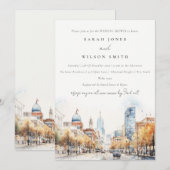 Indianapolis Indiana Landscape Wedding Shower Kaart (Voorkant / Achterkant)