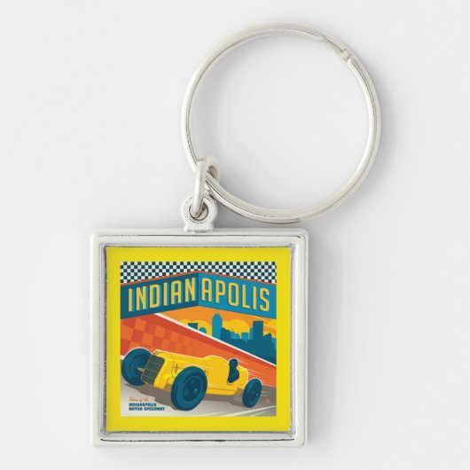 Indianapolis, Indiana |  Racer Sleutelhanger (Voorkant)