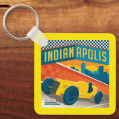 Indianapolis, Indiana |  Racer Sleutelhanger (Voorkant)