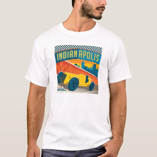 Indianapolis, Indiana |  Racer T-shirt (Voorkant)
