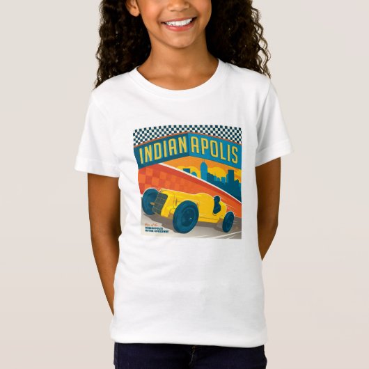 Indianapolis, Indiana |  Racer T-shirt (Voorkant)