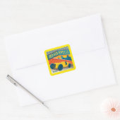 Indianapolis, Indiana | Racer Vierkante Sticker (Envelop)