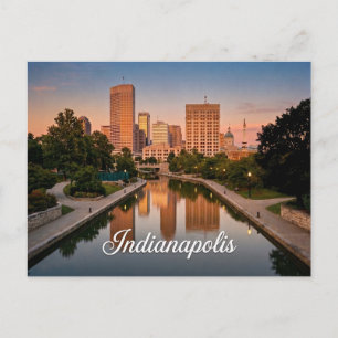 Indianapolis Indiana Reizen Briefkaart