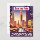 Indianapolis, Indiana, Save The Date (Voorkant / Achterkant)