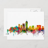 Indianapolis Indiana Skyline Briefkaart (Voorkant / Achterkant)