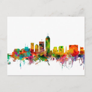 Indianapolis Indiana Skyline Briefkaart