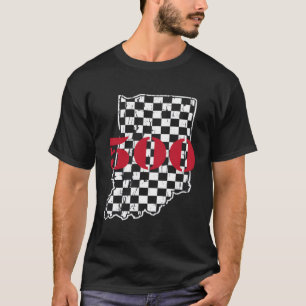 Indianapolis Indiana State 500 Race auto in nood T-shirt