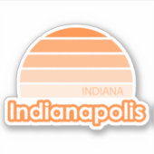 Indianapolis Indiana Sticker (Voorkant)