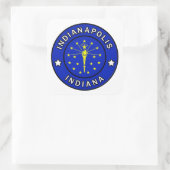 Indianapolis Indiana Vierkante Sticker (Tas)
