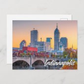 Indianapolis, Indiana, VS Briefkaart (Voorkant / Achterkant)
