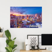 Indianapolis, Indiana, VS Poster (Thuiskantoor)