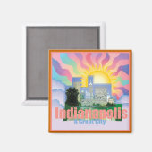 INDIANAPOLIS magneet (Voorkant / Achterkant)