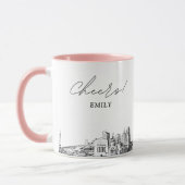 Indianapolis Mariage Café Mug personnalisé (Gauche)