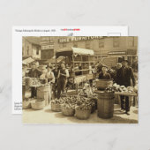 Indianapolis-markt Briefkaart (Voorkant / Achterkant)