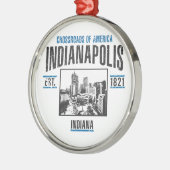 Indianapolis Metalen Ornament (Links)