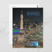 Indianapolis-monument Briefkaart (Voorkant / Achterkant)