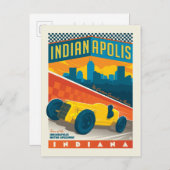 Indianapolis-motor Briefkaart (Voorkant / Achterkant)
