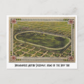  Indianapolis Motor Speedway, Indy 500 Briefkaart (Voorkant)