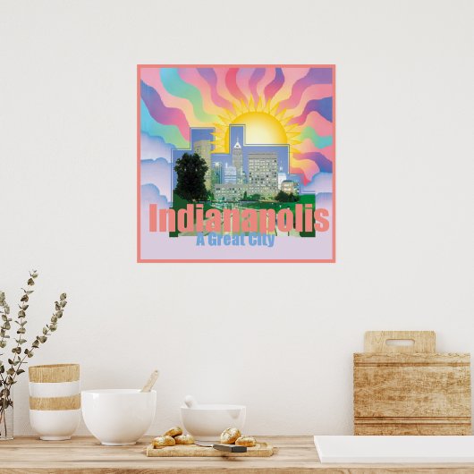 INDIANAPOLIS POSTER Print (Cuisine)