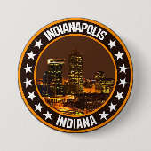 Indianapolis Ronde Button 7,6 Cm (Voorkant)