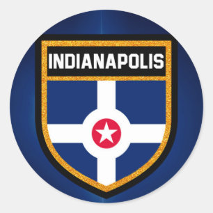 Indianapolis Ronde Sticker