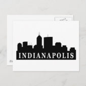 Indianapolis Skyline Briefkaart (Voorkant / Achterkant)