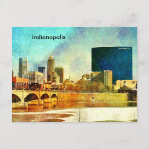 Indianapolis Skyline Briefkaart