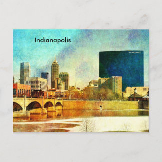 Indianapolis Skyline Briefkaart