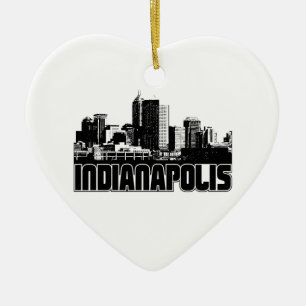 Indianapolis Skyline Keramisch Ornament