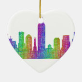 Indianapolis skyline keramisch ornament (Achterkant)