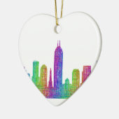 Indianapolis skyline keramisch ornament (Links)