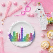 Indianapolis skyline papieren bordje (Feest)
