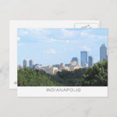Indianapolis Skyline Postcard Briefkaart (Voorkant / Achterkant)