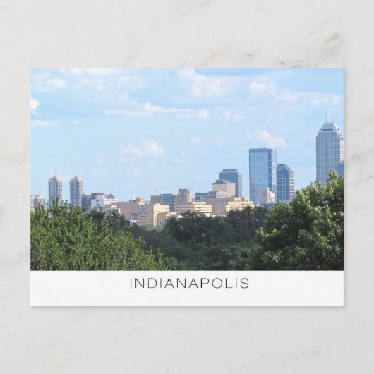 Indianapolis Skyline Postcard Briefkaart (Voorkant)