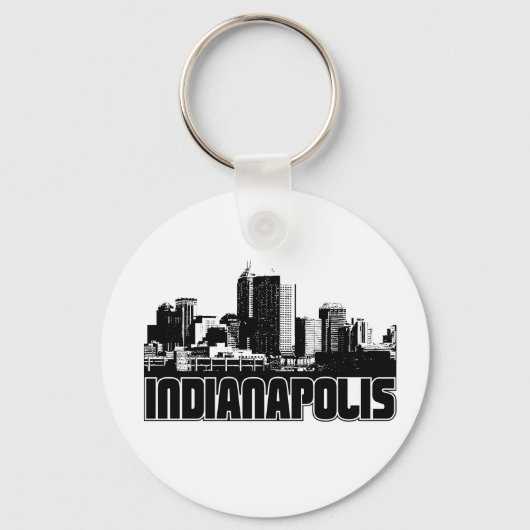 Indianapolis Skyline Sleutelhanger (Voorkant)