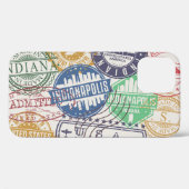Indianapolis stempels: Reiszegelset. Case-Mate iPhone Case (Achterkant (horizontaal))