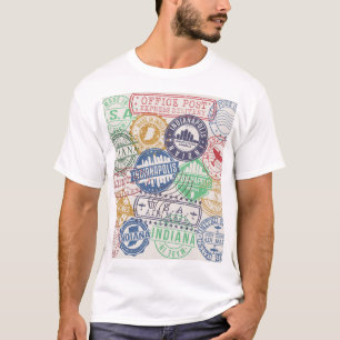 Indianapolis stempels: Reiszegelset. T-shirt