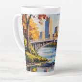 Indianapolis White Bridge Over the White River Latte Mok (Linkerhoek)